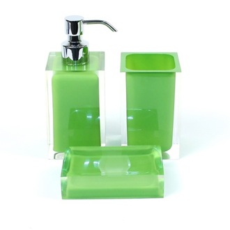Green Accessory Set of Thermoplastic Resins with 3 Pieces Gedy RA500-04